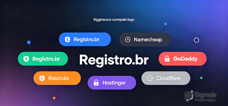 Onde registrar domínio mais barato em 2026 — comparativo completo