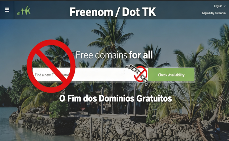 Freenom e Dot TK — A história do domínio gratuito que acabou